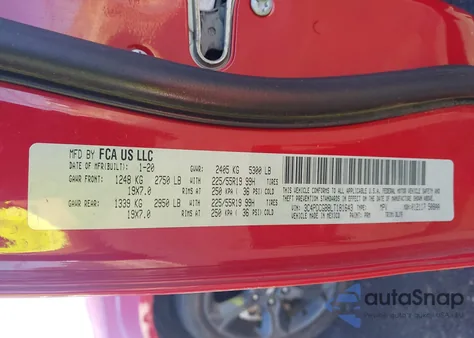 2020 Dodge Journey Crossroad from USA, damaged, VIN 3C4PDCGB8LT181643